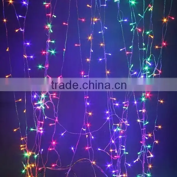 Crystal LED Lights 9.8ft*9.8ft 304 LEDs String Lights Decorating Holiday,Party, Wedding Curtain Lights HNL099