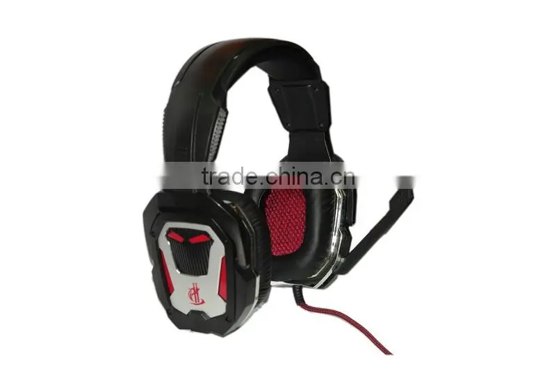 lightweight led 7.1 sound professional gaming headset noise cancelling microphone headset