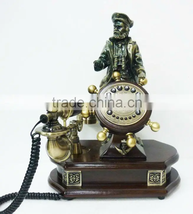 Resin ,man -made vintage old telephone European style
