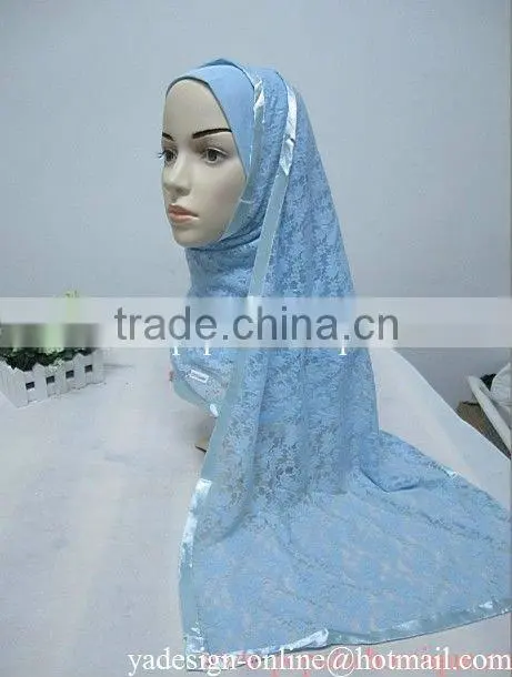 A372 Latest Islamic Head Scarf Hejab- Hijab sew with scarf