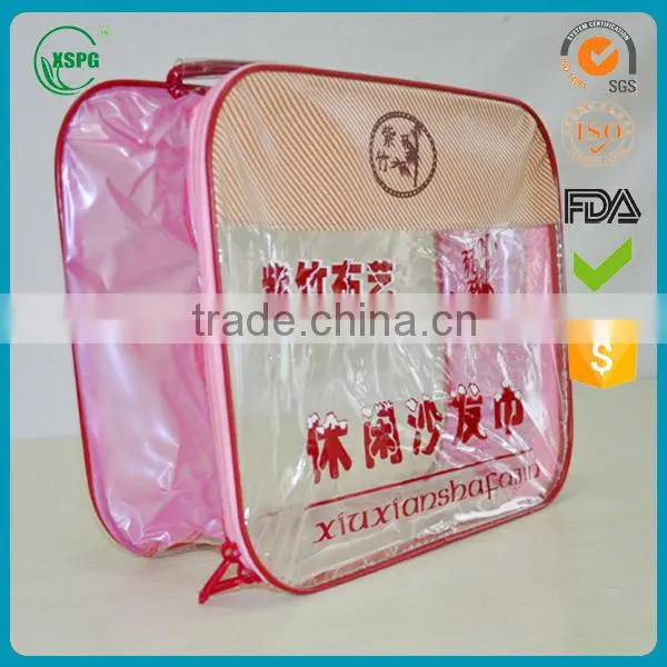 pvc zipper bedding quilt bag