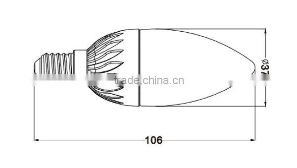 New product AC 220-240V 4W Crystal LED Candle Lights