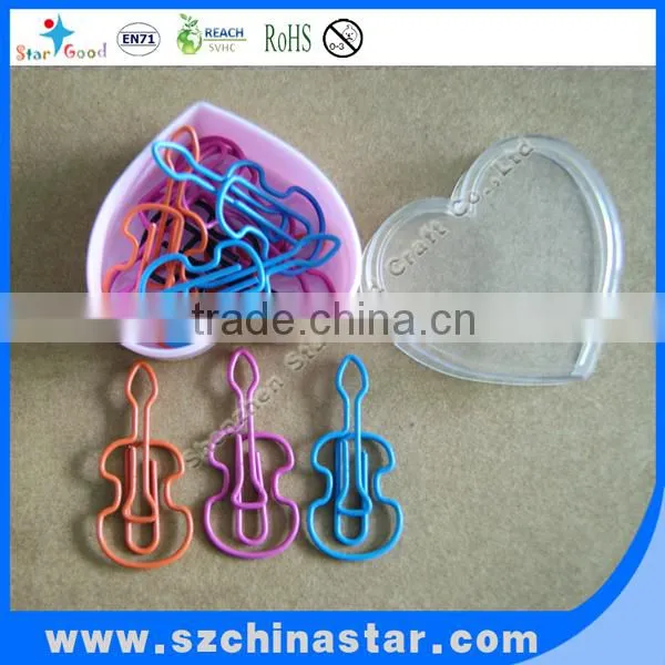 Lower price paper clip customized size shape book clip
