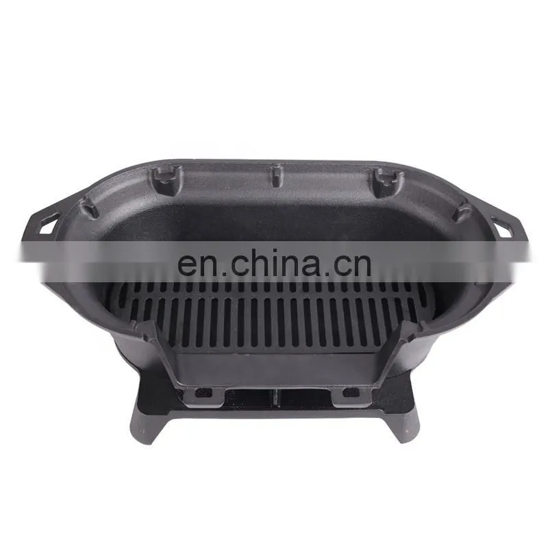 Commercial Restaurant Rectangular Grill Cooktop Range Burner Cast Iron Grate Gas Stove