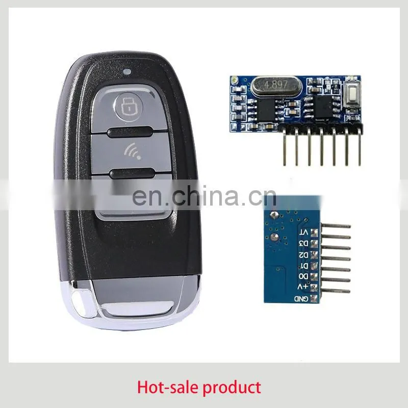 433mhz Remote + receiver Module transmitter and module receiver Rf remote control module kit