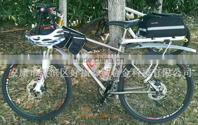 Titanium bike frame and titanium alloy bar handbar
