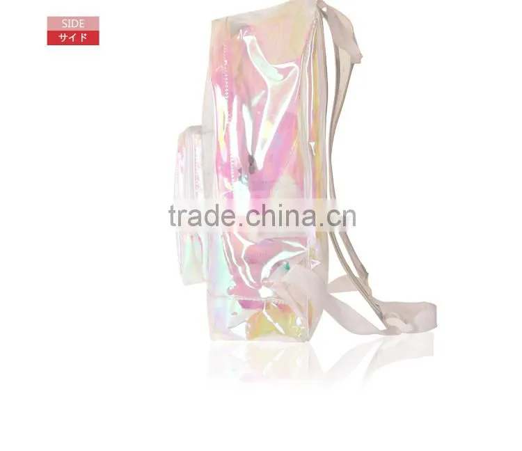 transparent pvc waterproof backpack kids backpack