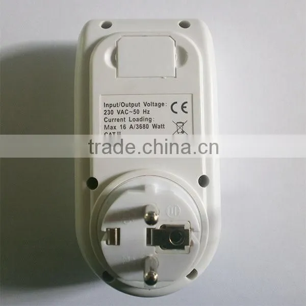 230V Europe Standard Single Phase Consumption Watt Meter
