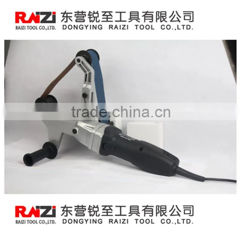 Stainless steel pipe belt sander with 3M trizact belt