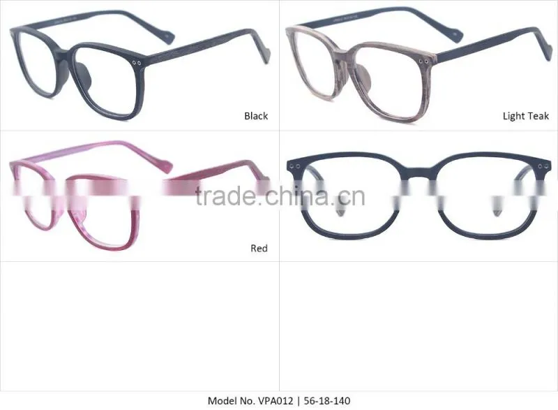 2016 newest designer for men and women wooden texture acetate full rim optical glasses frames