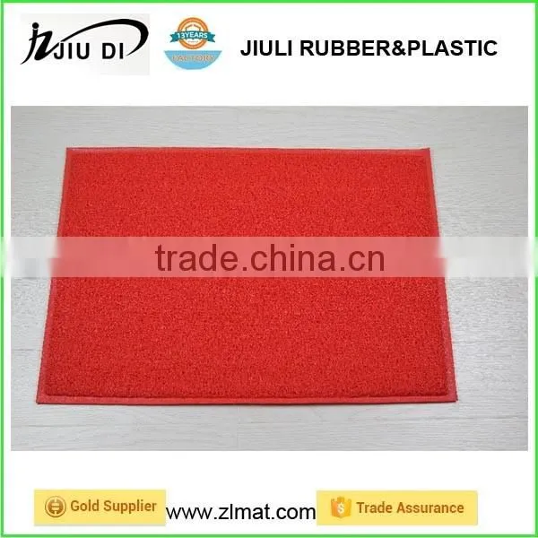 pvc coil door mats/ logo mat pvc cushion coil mat/floor rugs