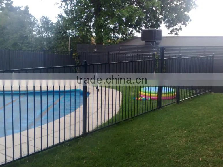 security wrought iron pool fence