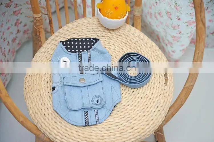 Pet leash The dog thoracic cowboy style cloth dog harness