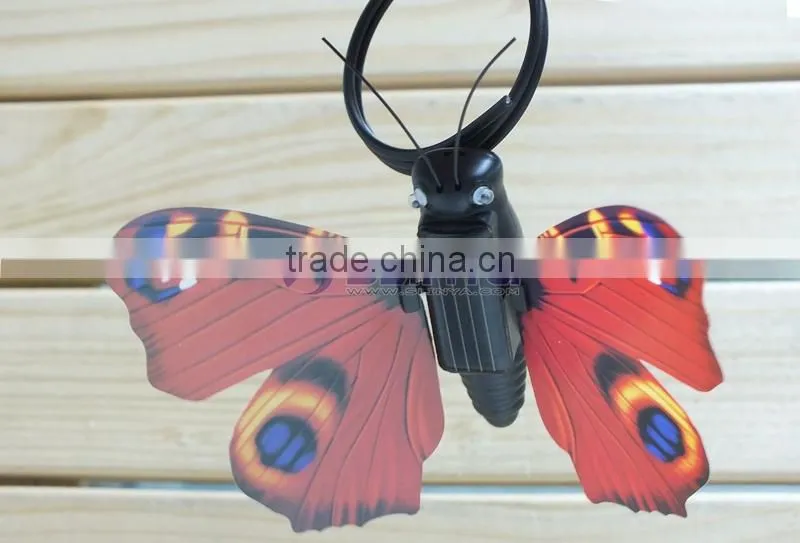 Inner Motor Drive Keep Butterfly Fan Color Wing Flying Best Solar Insect Beast Toys