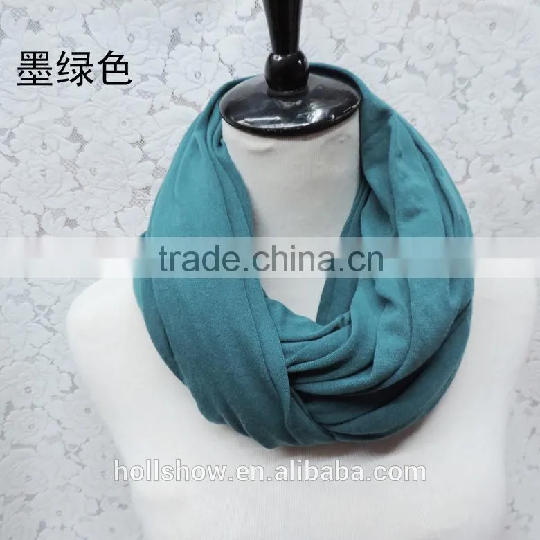 Wholesale Solid Color Lady Fashion Infinity Scarf