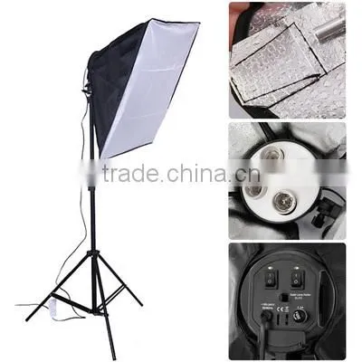 High quality super lamp holder with bulbs and softbox kit for studio
