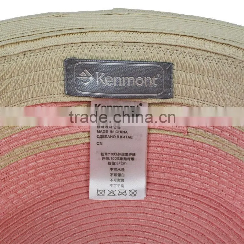 New colorful fashion flat beach straw hat