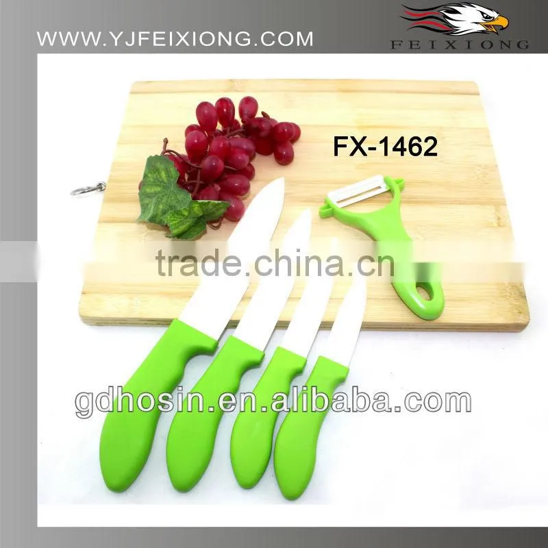 3" colorful handle ceramic knife with window box