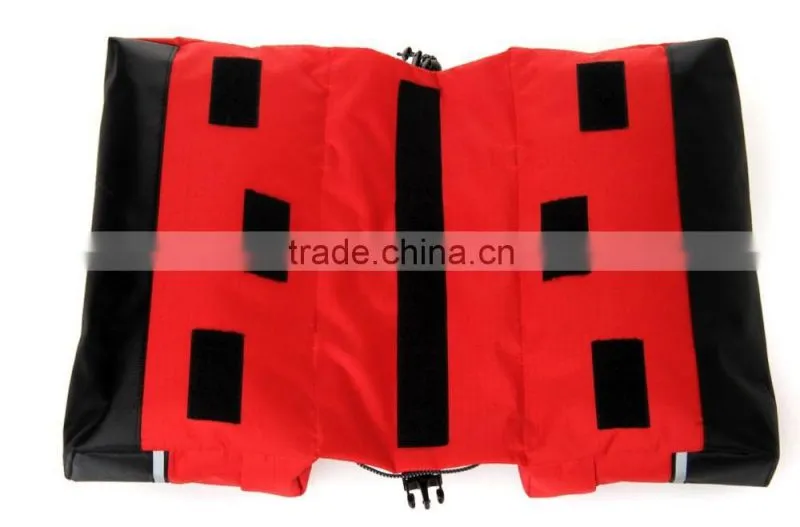 High-end Eco-friendly 1680D polyester dog saddle backpack bag, pet travel bag