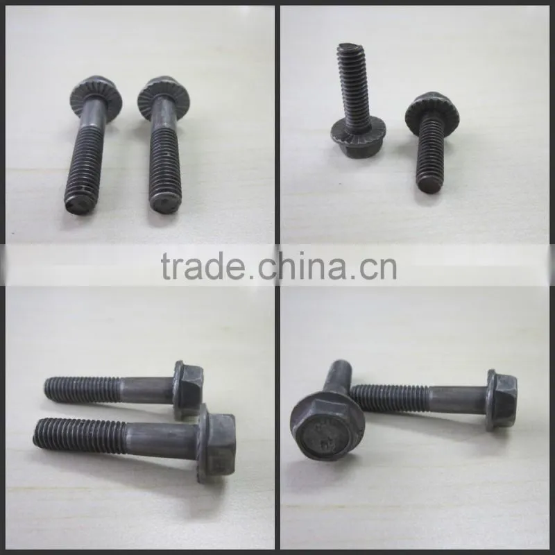 din6921 steel hex flange bolt m5x20(DIN6921)