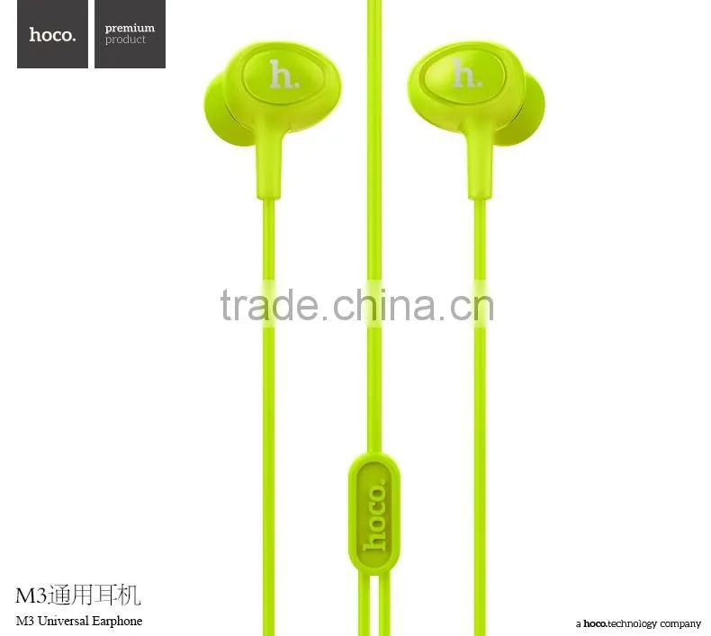 HOCO Fashion M3 Universal Earphone 120cm TPE High Quality Earphone For Apple/Android Mobile Phone