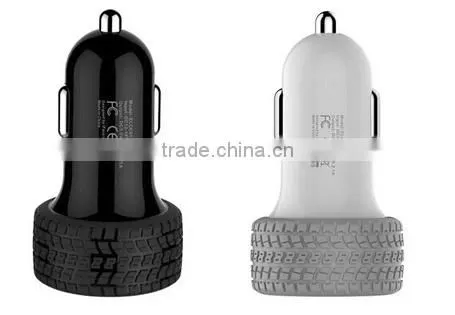 New 4.8A Dual USB Car Charger with Smart Sense IC