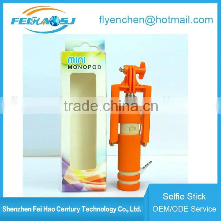 Factory direct sales best selling new 2016 mini selfie stick extendable baton