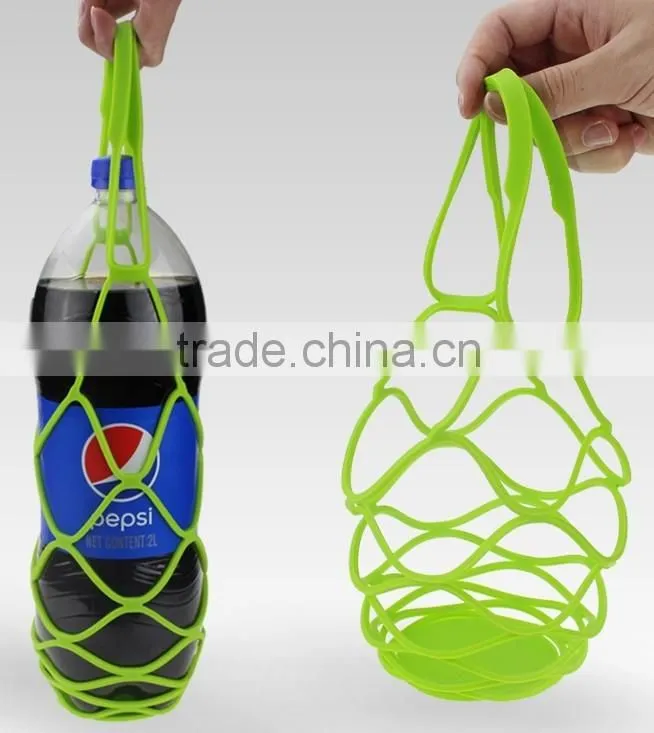 Custom FDA silicone wine mesh bag for bottle