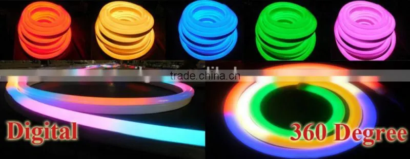 Color changing 220V 110V 24V 12V rgb flexible led neon tube light