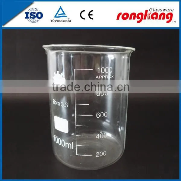 High quartz clear quartz 50ml beaker