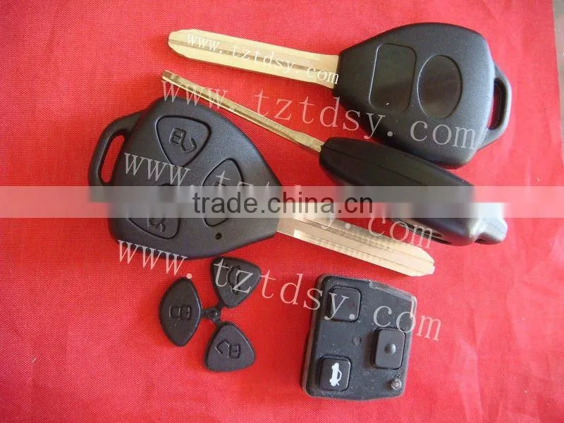 Tongda 3 button car key shell for toyota