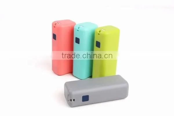 AWC716 2000mah cheap portable 18650 power bank li-on usb power charger for multiple phones