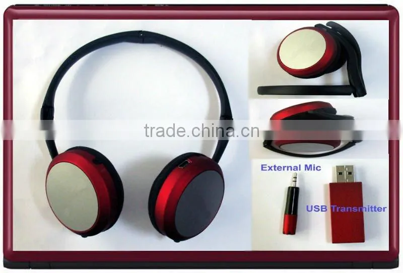 Freechat 2.4G Skype Wireless foldable headphone