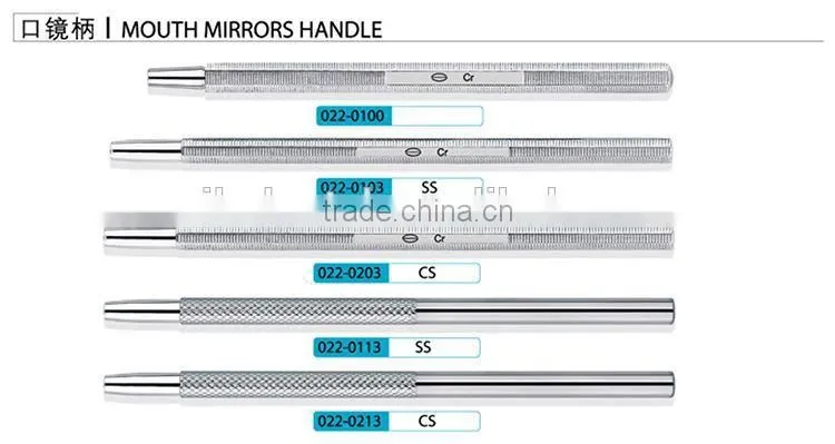 Mouth mirrors handle dental instrument for dental use amalgam filling instruments dental instruments