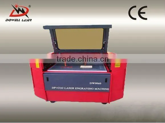 Dowell DP(50w)+CO2 60w double heads laser engraving machine for metal,non-metal material hot