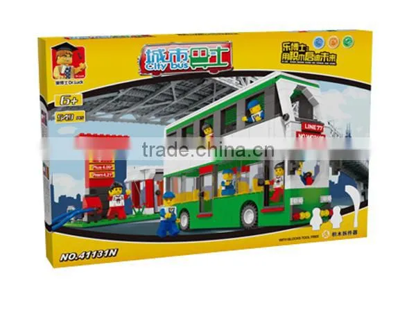 edu toy scale models bus toy bus double decker