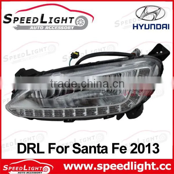 New Arrival Daytime Running Lights LED Santa FE 2013 Accessories