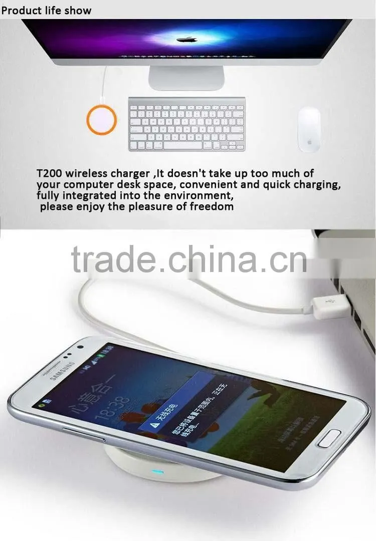 Cute around hot selling cheapest QI wireless charger pad for universal smart phone