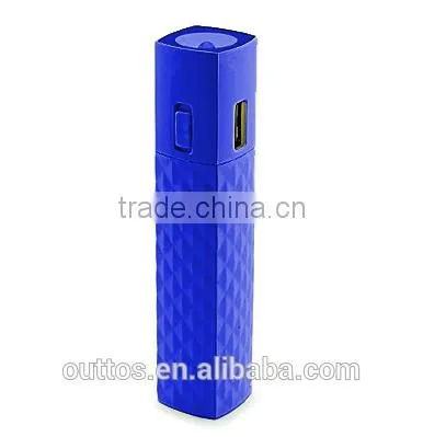 Promotional Gift Mascara 2600mah Power Bank With Torch
