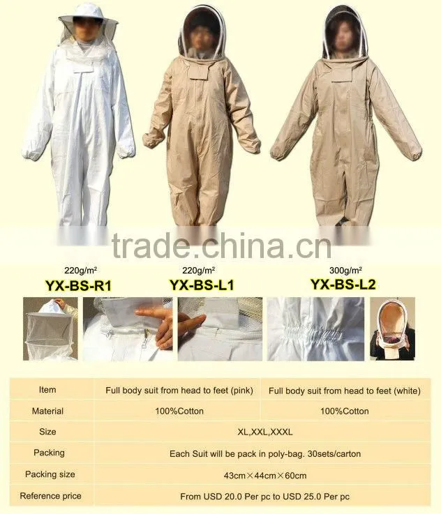 beekeeping whole body beekeeping suit
