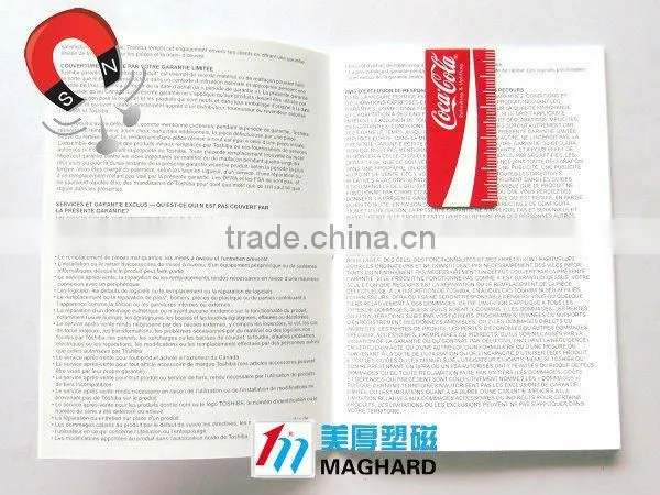 cocacola ruler graduation custom magnetic bookmark