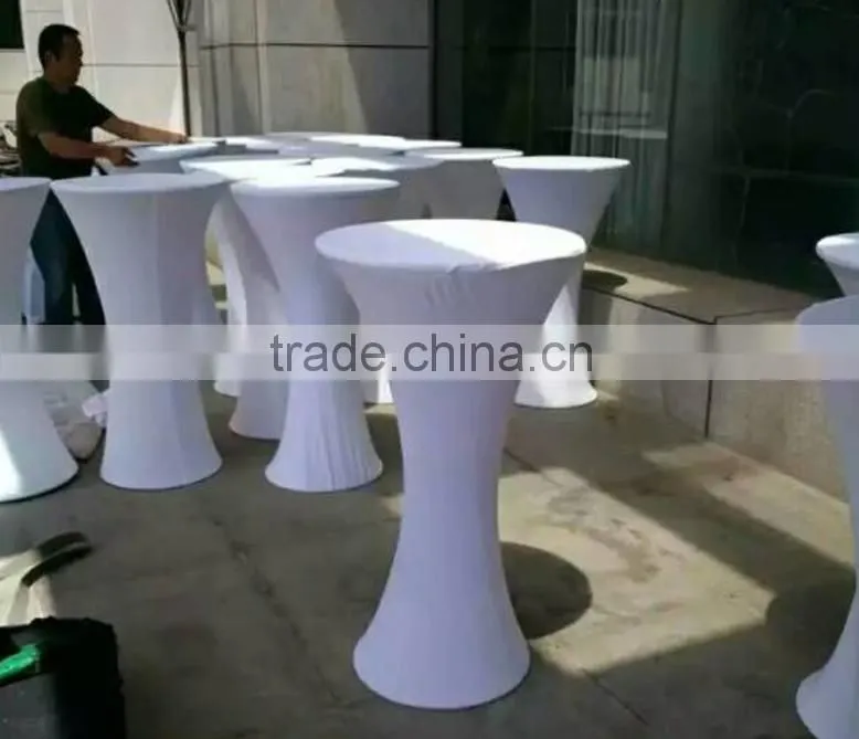 lycra spandex cocktail table cloth for wedding wholesale table linen