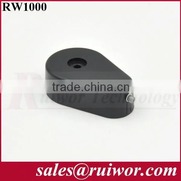 Drop-shaped spring retractable cable reel