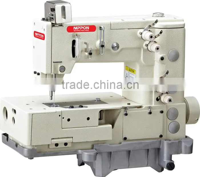 NP 1302P-4W 1 Or 2 Needle Flat-bed Double Chain Stitch Machine For Achieving Wishful Design