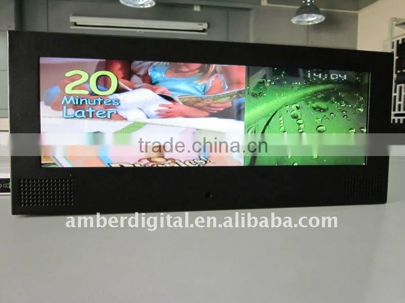 screen for food chain stores advertising indoor picture frame monitor