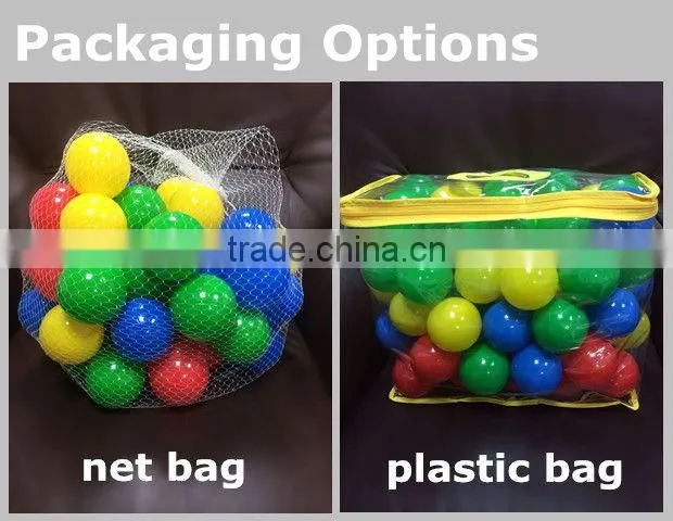 Bright colored plastic play balls, small plastic color balls