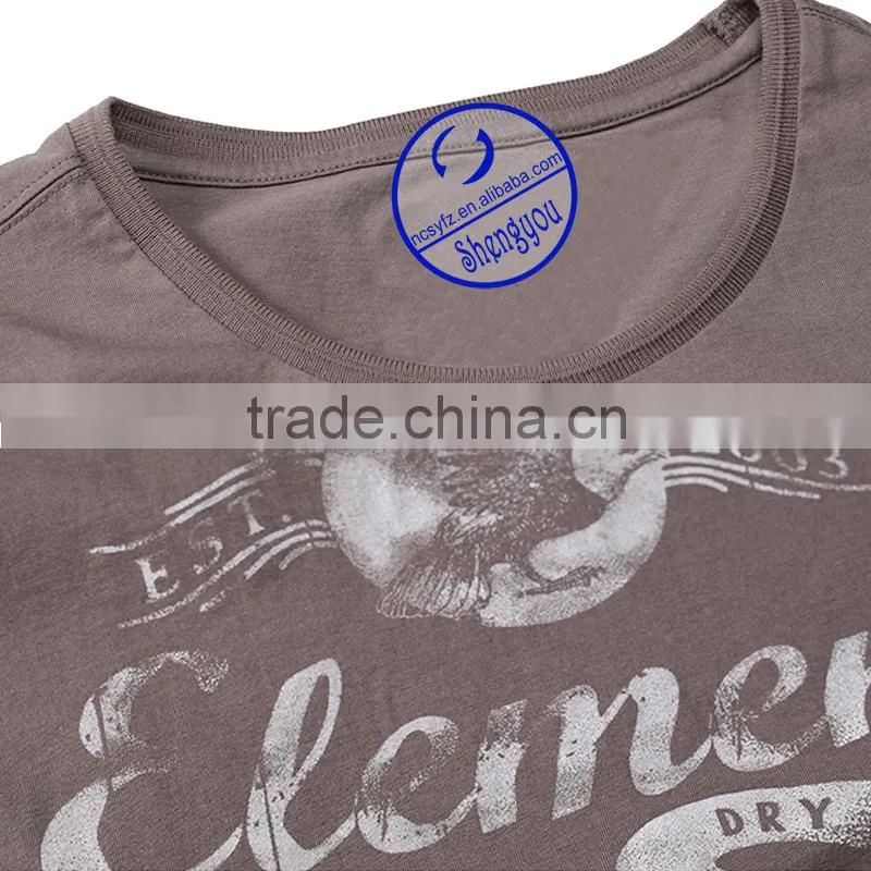 Custom combed cotton men's print t-shirt wholesale china