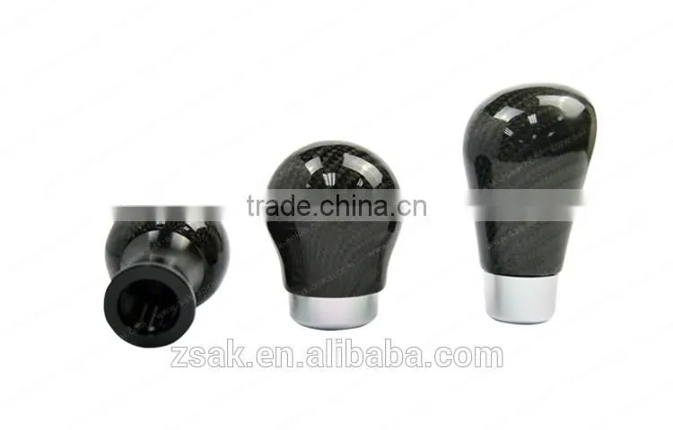 OEM real carbon fiber knobs leather gear shift knobs for car accessories