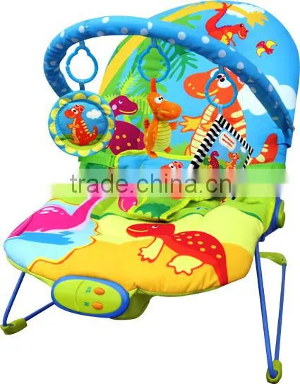 New Design Lovely Animal Paradise Baby Bouncer, musical baby rocker Chair with lovely toys