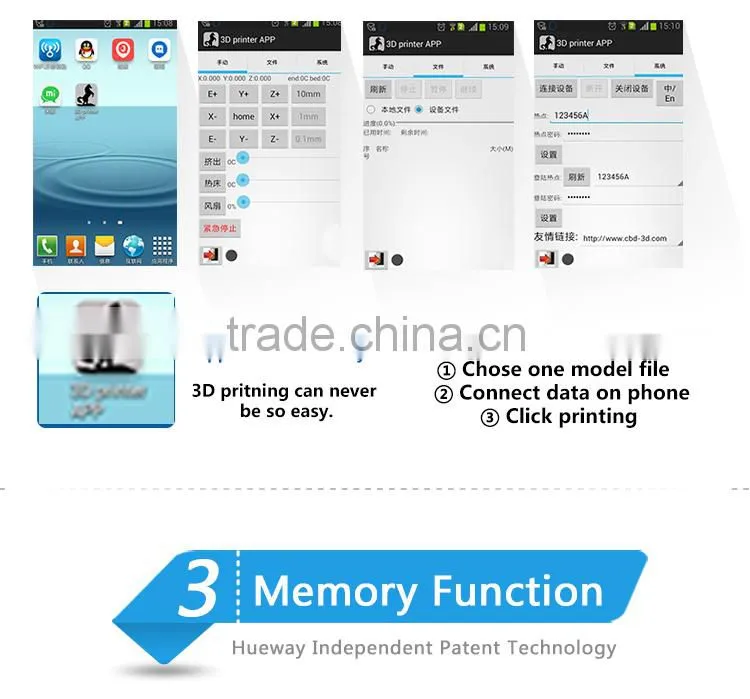 High Precision HW-306 3D Printer Heating Mat China Extruder 3D Printer Supplier 3D-Printer Printing Gear Factory